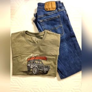 American Eagle Jeans & Banana Republic T shirt